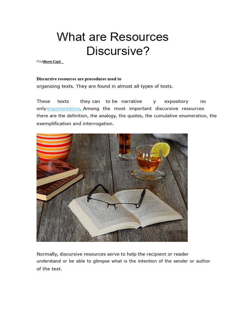 Understanding Discursive Resources | PDF | Linguistics | Discourse