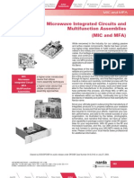 Microwave Integrated Circuits and Multifunction Assemblies (MIC and MFA)