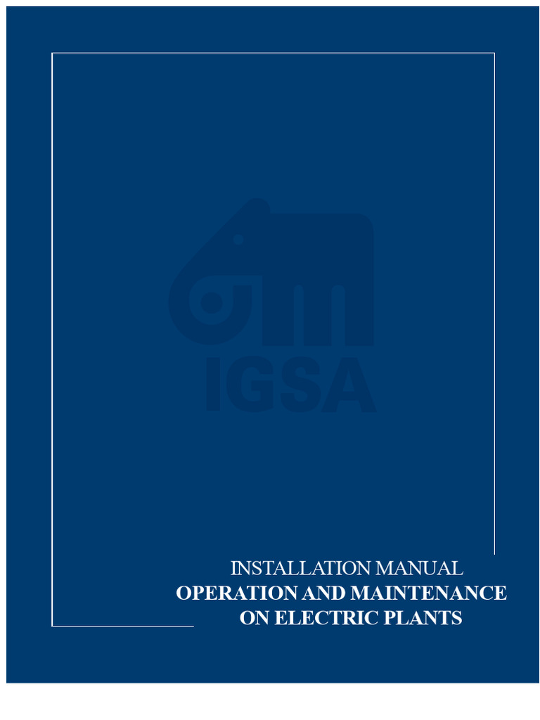 Electric Plant Installation & Maintenance Guide | PDF | Electrical Grid ...