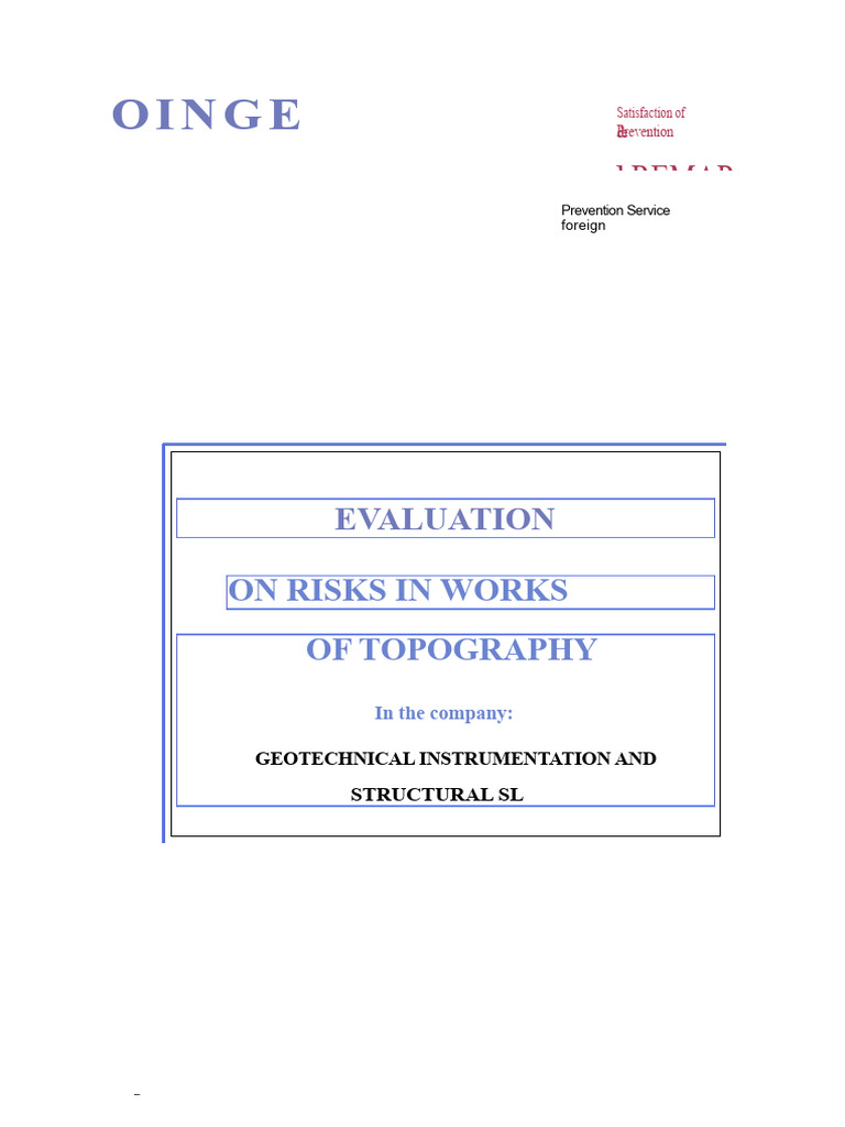 001 - Risk Assessment Topography | PDF | Ultraviolet | Personal ...