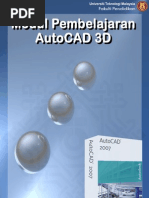 Download Modul Pembelajaran AutoCAD 3D by Zulzamri Abd Rahman SN97179354 doc pdf