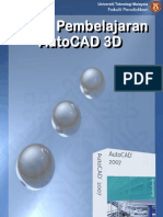 Modul Pembelajaran AutoCAD 3D