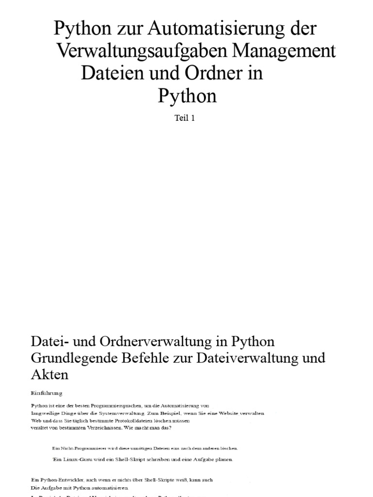 Automatisierung Mit Python | PDF