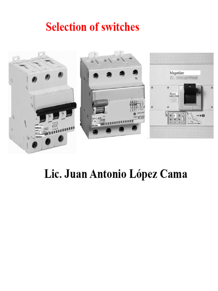 Circuit Breaker Selection Guide | PDF | Switch | Electric Current