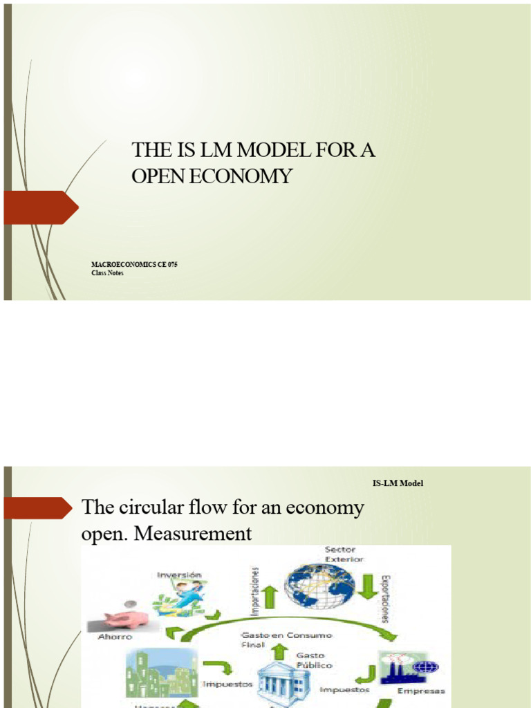 IS-LM Model in Open Economy Analysis | PDF | Exchange Rate | Balance Of ...