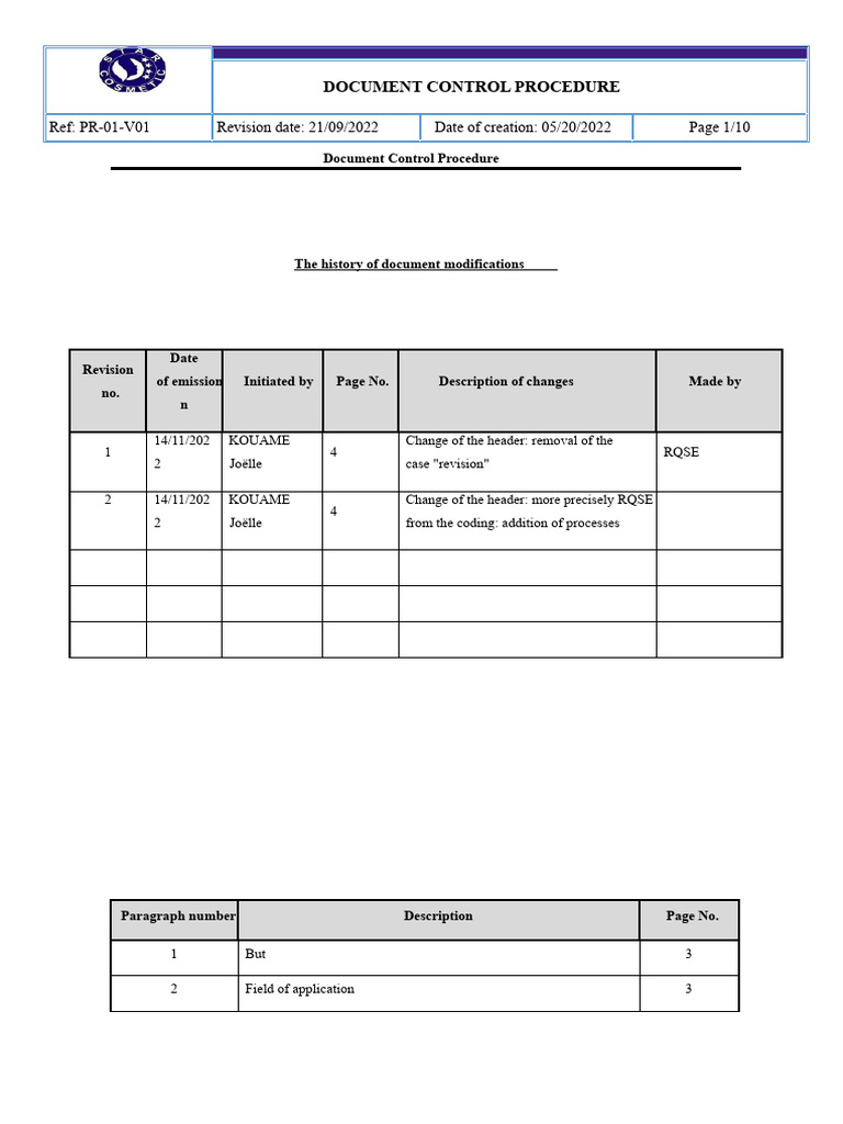 Document Control Procedure Overview | PDF | Computer File | Information