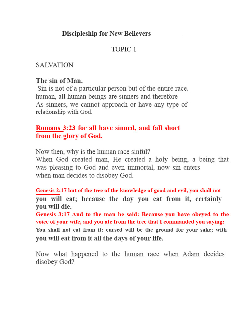 Salvation and Identity in Christ | PDF | Baptism | Jesus