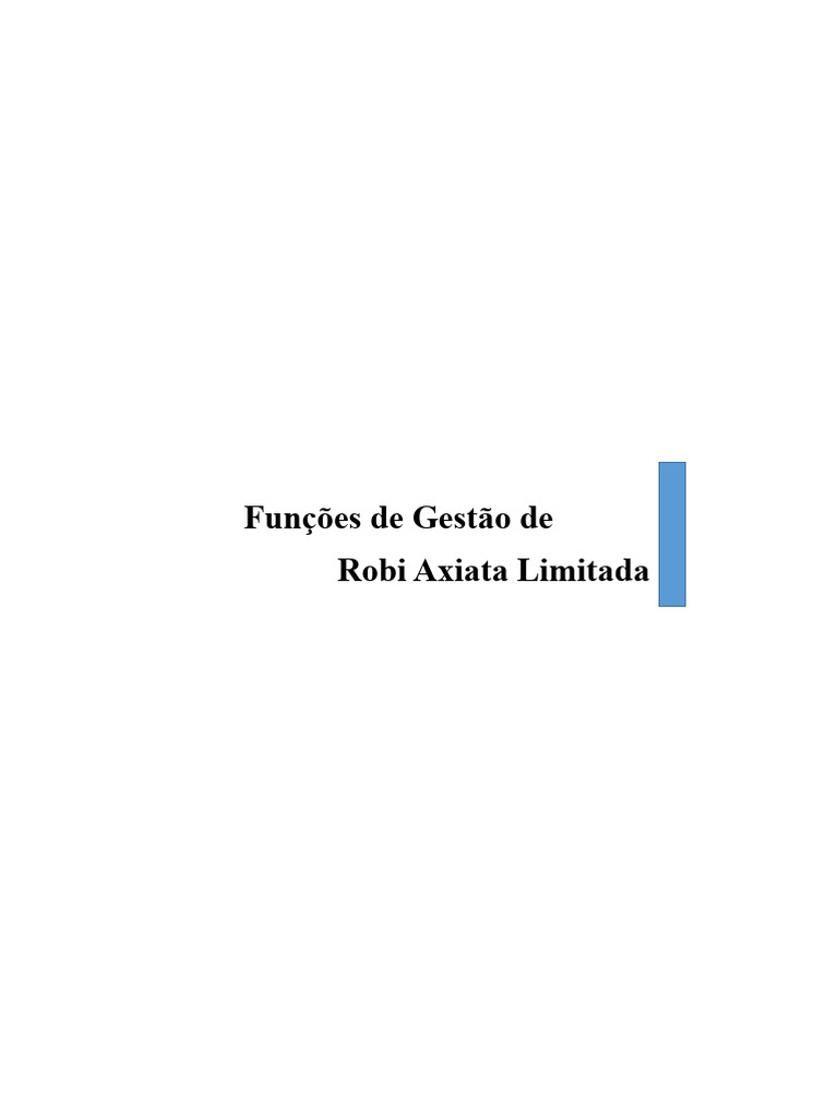 Funções de Gestão da Robi Axiata Ltd. | PDF | Gestão de recursos ...
