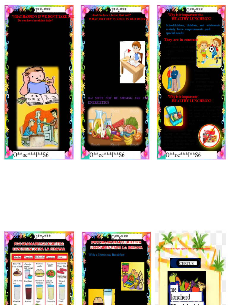 Balanced Lunchbox Triptych | PDF | Foods | Lunch