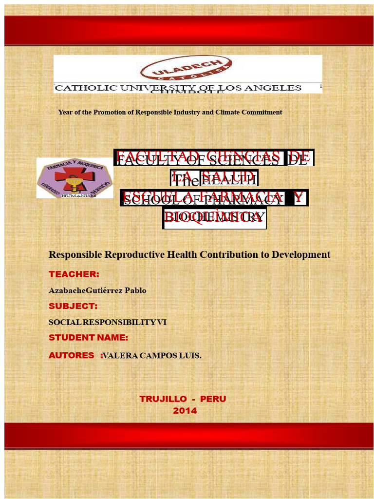 Responsible Reproductive Health Education | PDF | Family Planning ...
