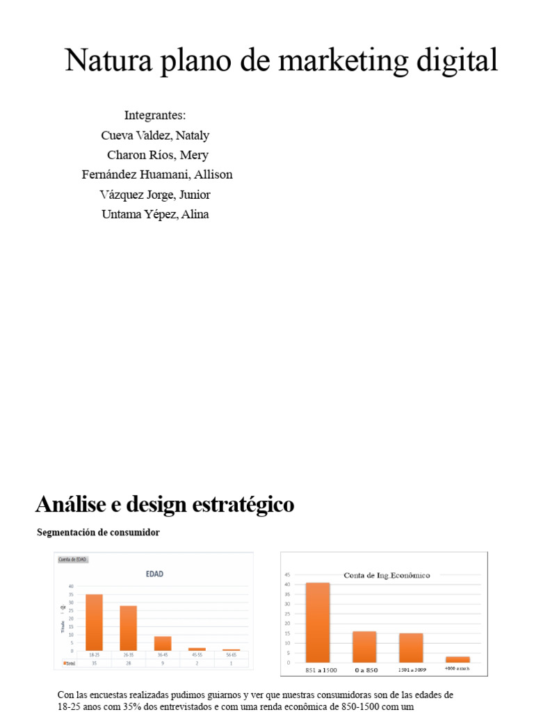 Natura Plano de Marketing Digital | PDF | Marketing | Mercado (economia)