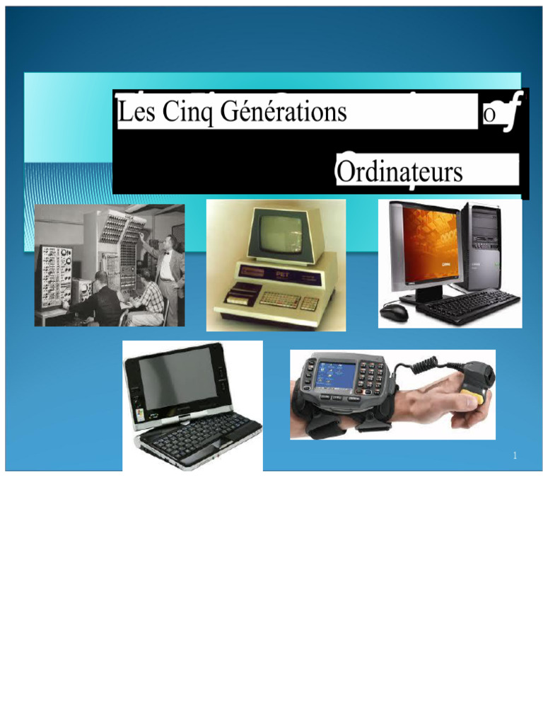 Évolution des Générations d'Ordinateurs | PDF | Circuit intégré ...