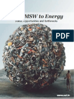 India MSW to Energy- Status,Opportunities and Bottlnecks