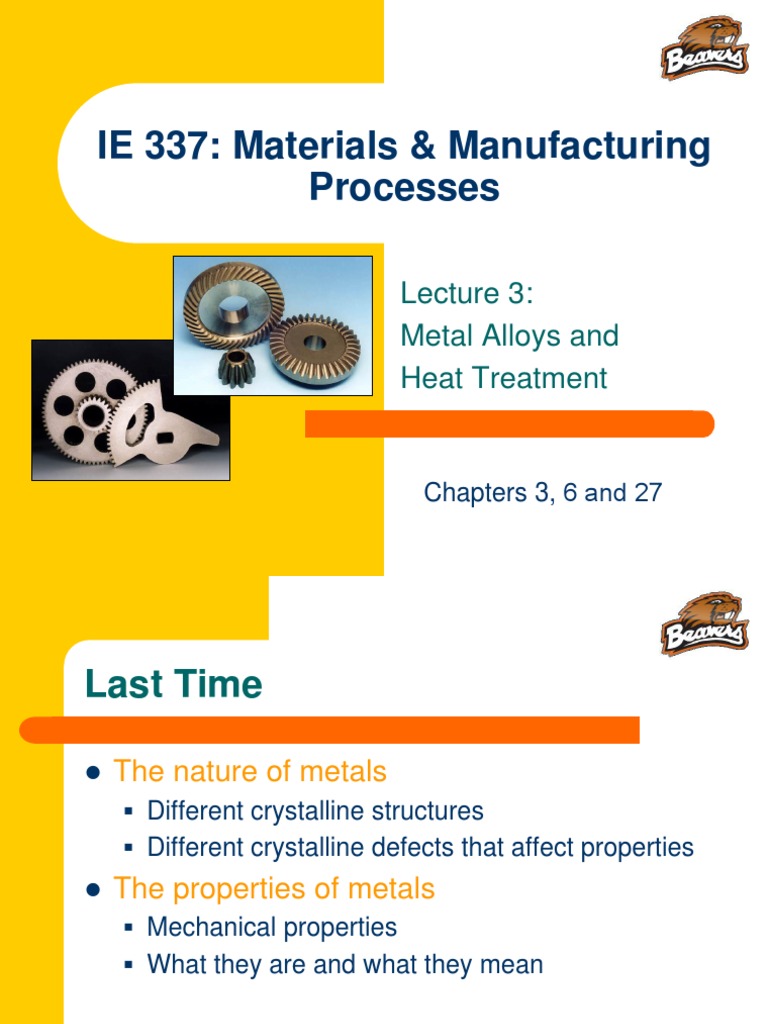 Metal Alloys and Heat Treatment Overview | PDF | Alloy | Steel