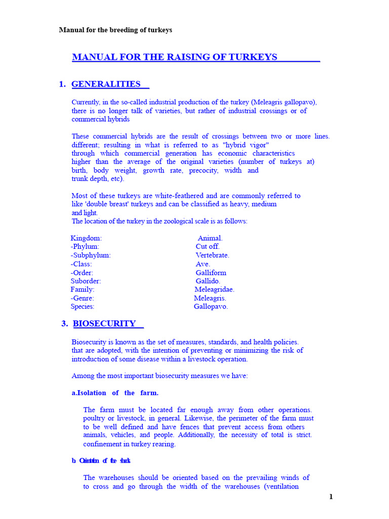 Turkey Breeding and Management Guide | PDF | Birds | Beak