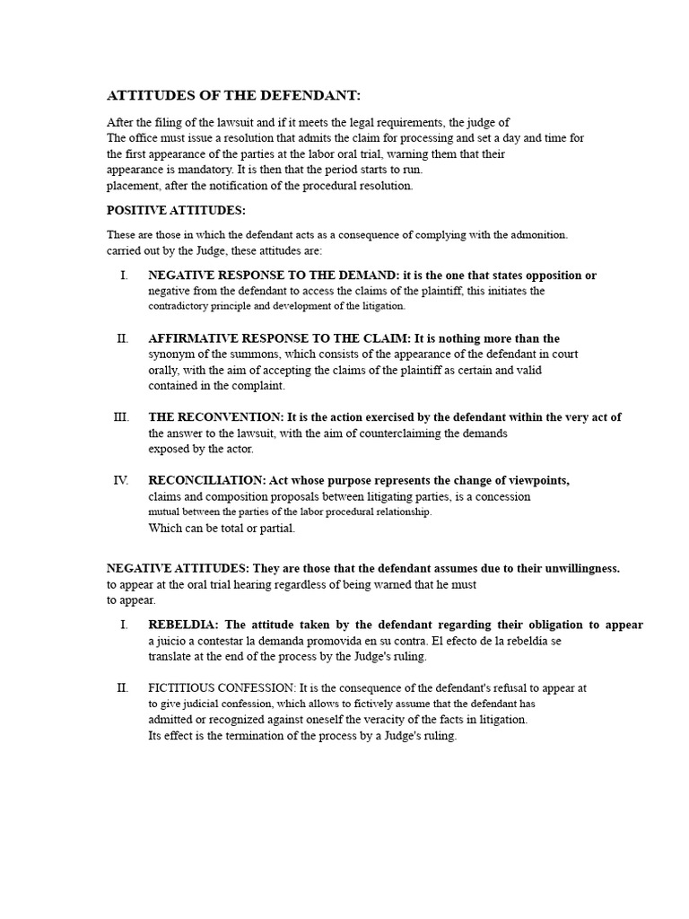 Defendant Attitudes in Labor Trials | PDF