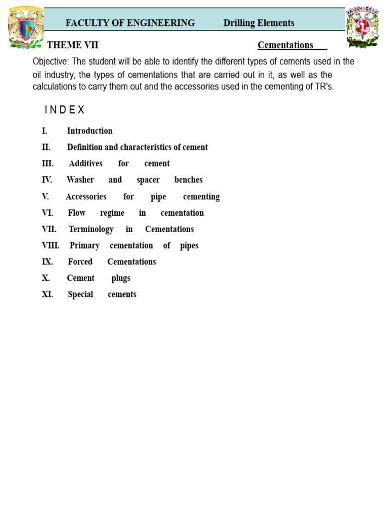 Oil Well Cementation Techniques | PDF | Casing (Borehole) | Density