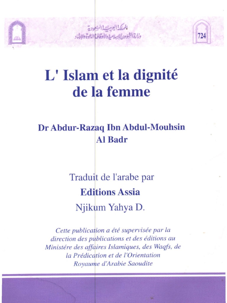 L Islam Et La Dignite De La Femme Prophetes Et Messagers De L Islam Justice