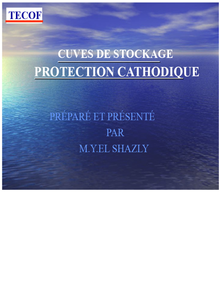 Protection Cathodique des Cuves TECOF | PDF | Corrosion | Électrochimie