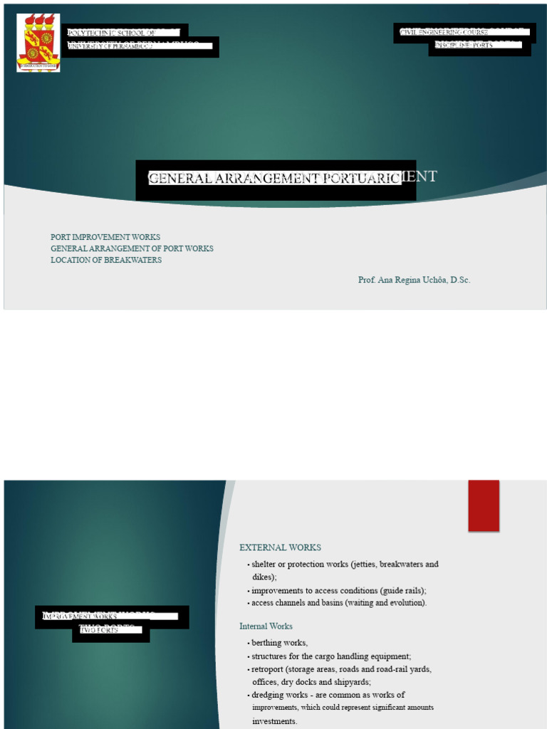 Port Engineering Course Overview | PDF | Port | Dredging