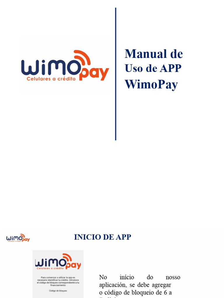 Guia Rápida do App WimoPay | PDF