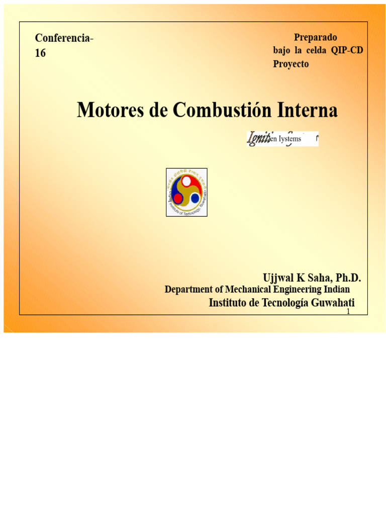 Sistema de Encendido de Motor de Combustión Interna | PDF ...