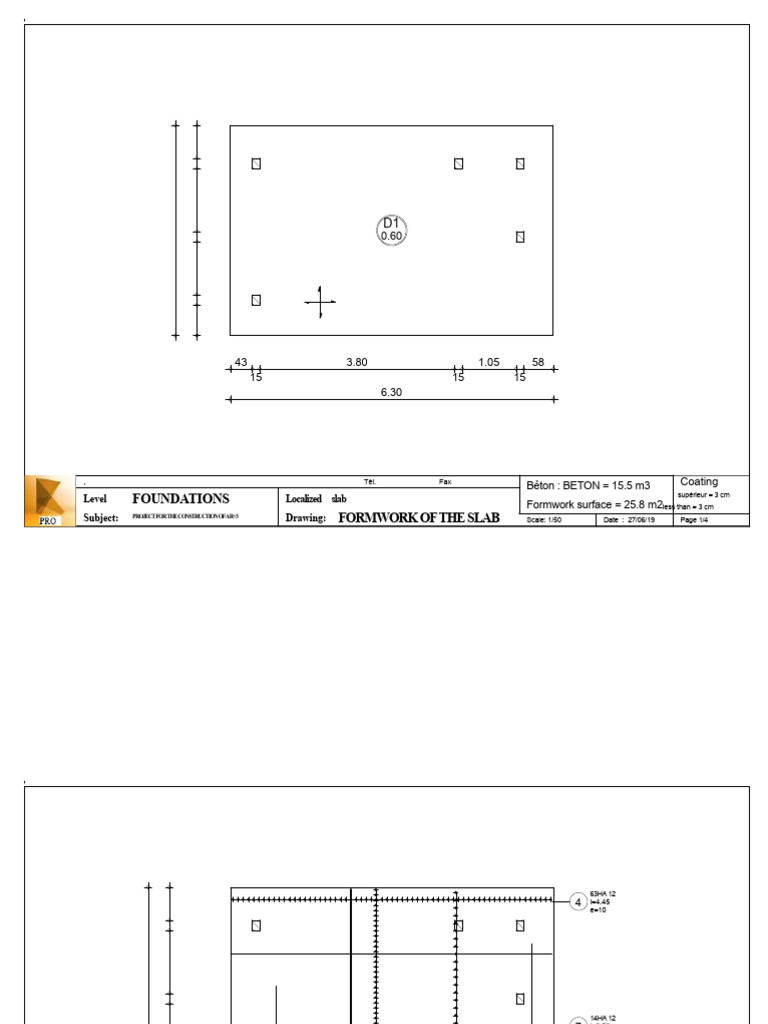R+3 Construction Foundation Details | PDF | Structural Engineering ...