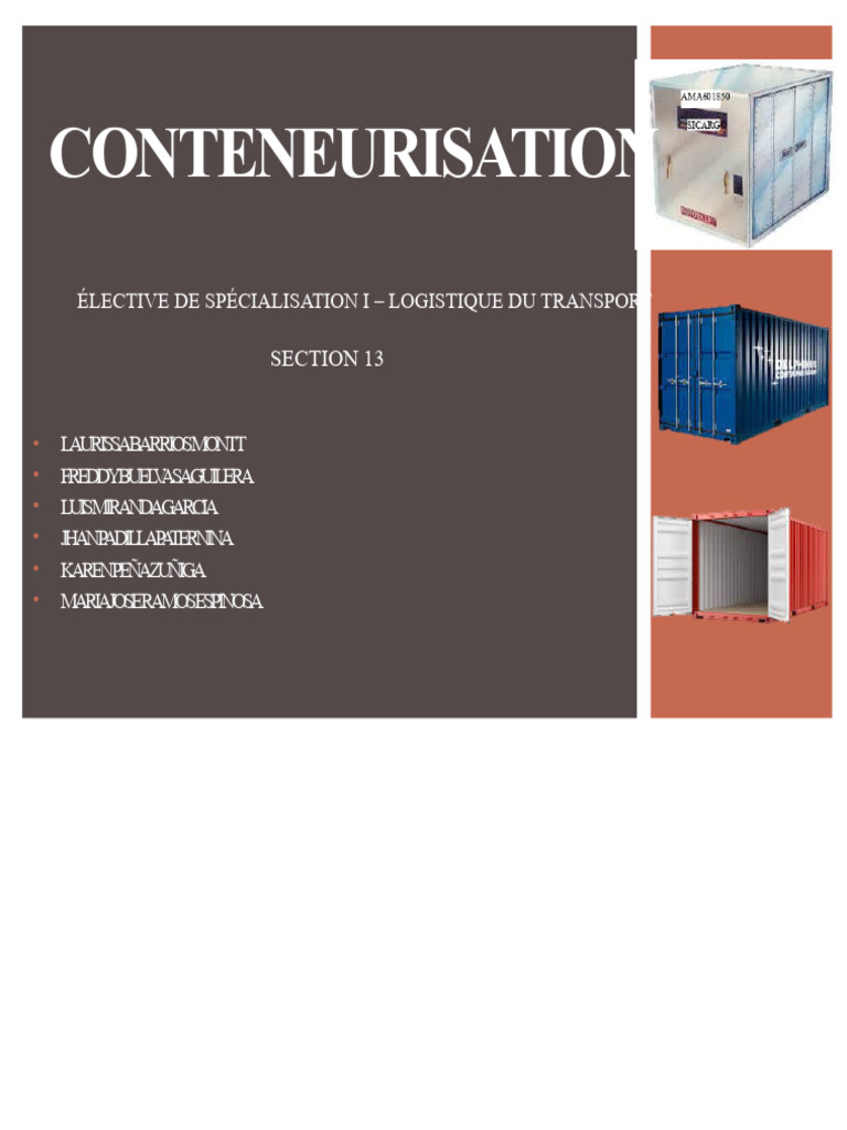 Guide complet sur la conteneurisation | PDF | Conteneurisation | Transport