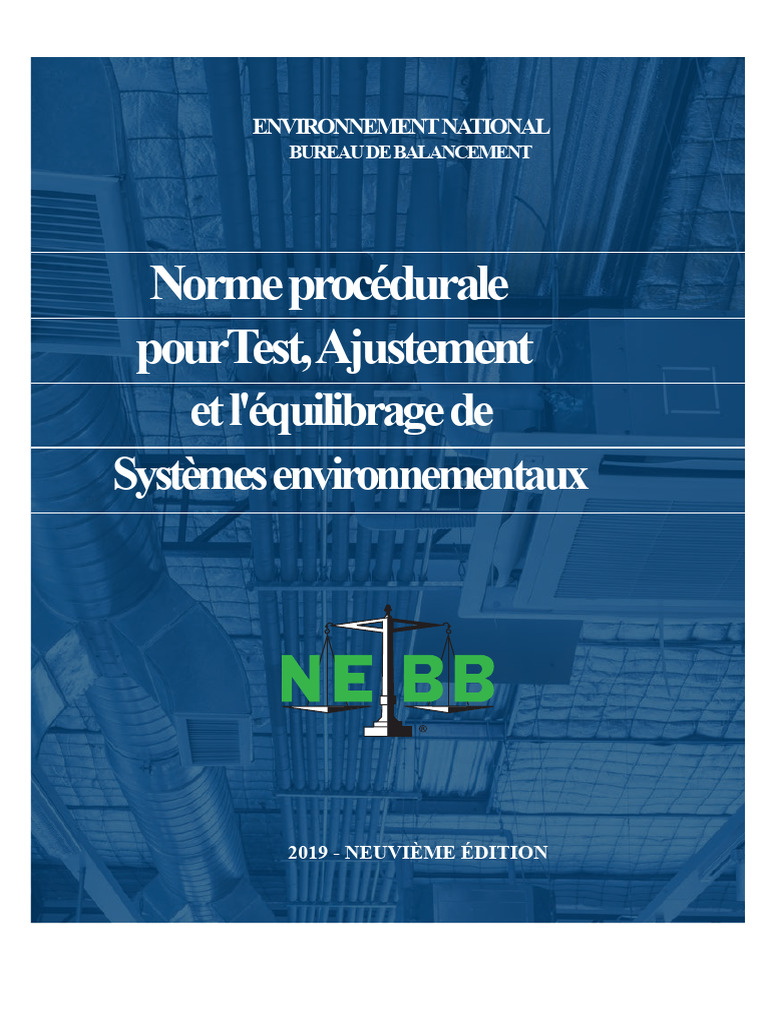 Normes NEBB pour l'Équilibrage Environnemental | PDF | Calibrage | Pression