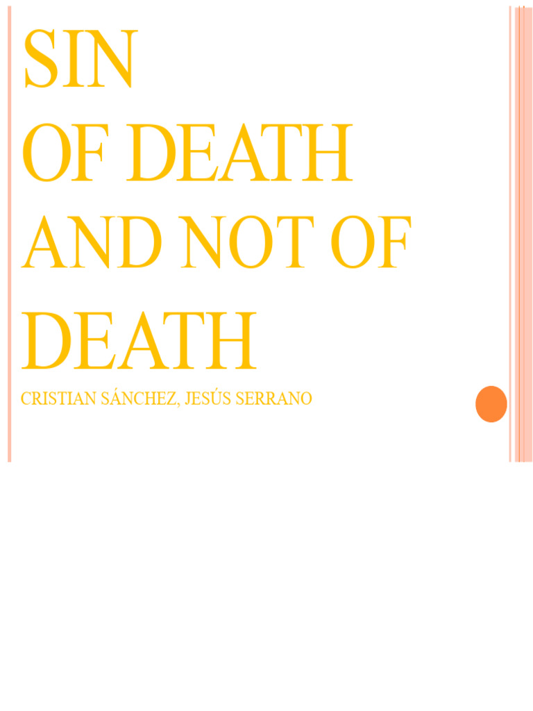 Understanding Sin: Death vs. Not Death | PDF | Sin | Intercession