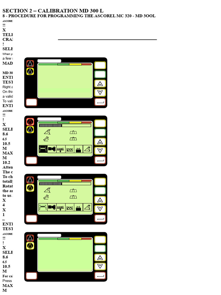 Module 2 - Calibration MD 300L Mod | PDF | Crane (Machine) | Angle
