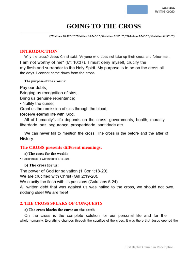 The Power and Purpose of the Cross | PDF | Jesus | Forgiveness