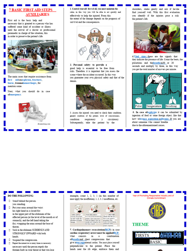 Essential First Aid Steps Guide | PDF | First Aid | Cardiopulmonary ...
