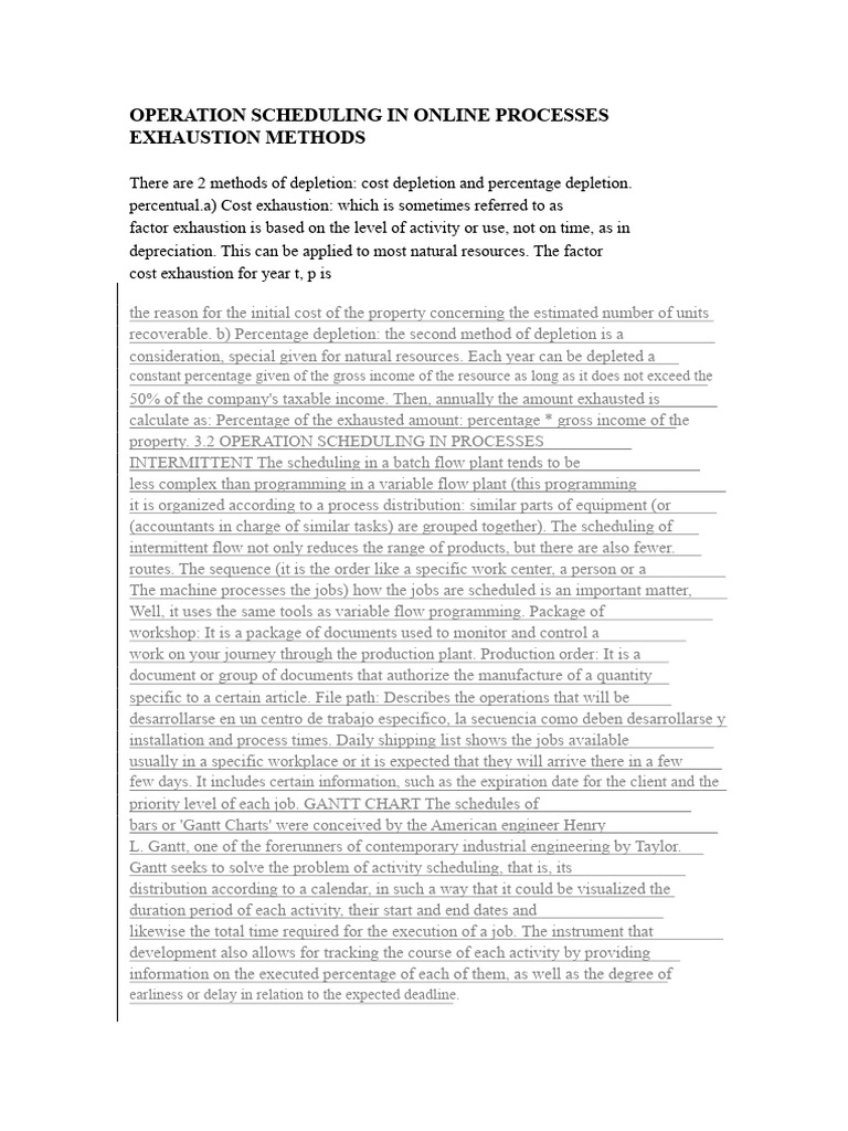 Operational Programming in Linear Processes Exhaustion Methods | PDF ...