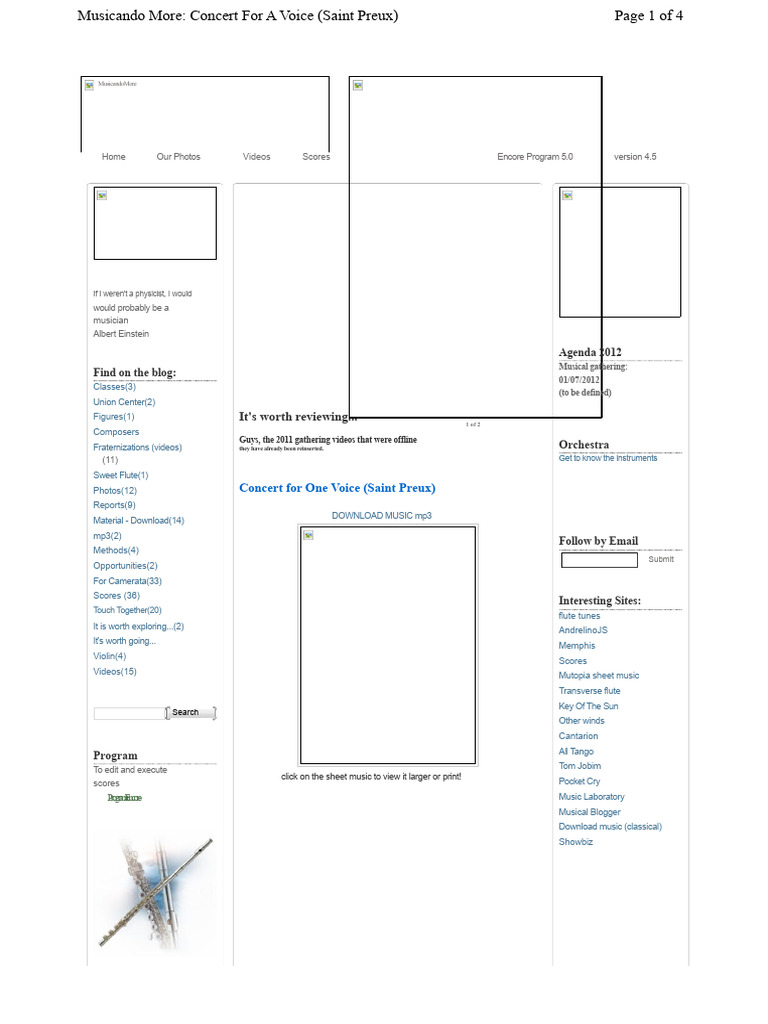 concert for one voice.pdf | PDF | Musicology