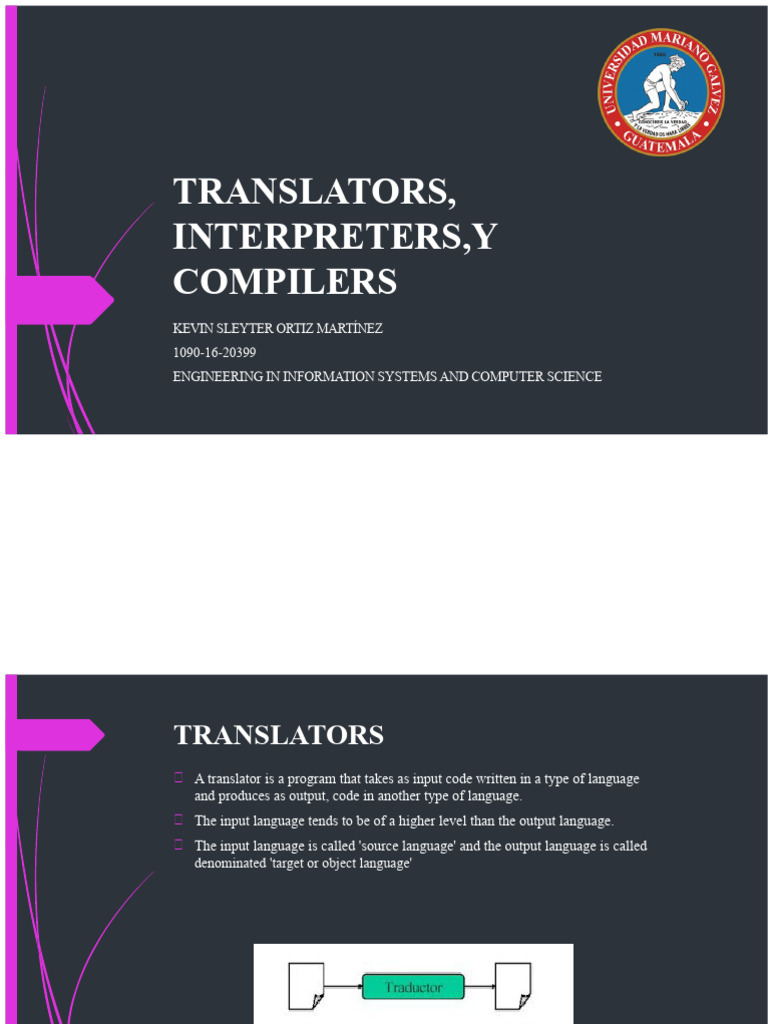 TRANSLATORS, INTERPRETERS, AND COMPILERS (task 1) | PDF | Compiler ...
