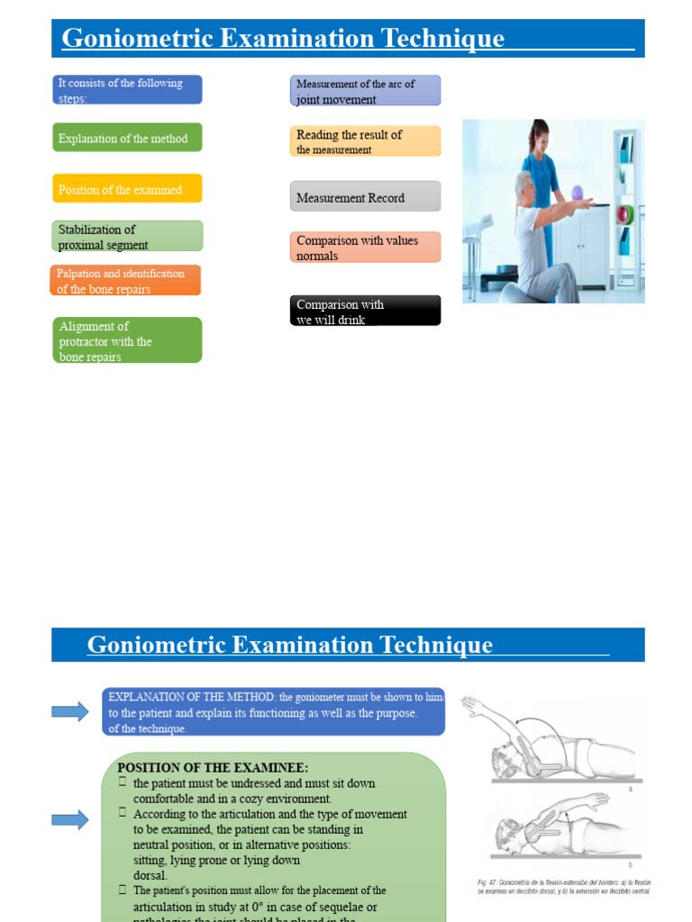 Goniometric Examination Technique | PDF | Musculoskeletal System