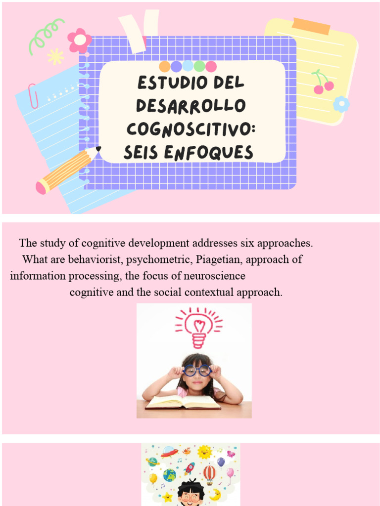 study of cognitive development Six approaches | PDF