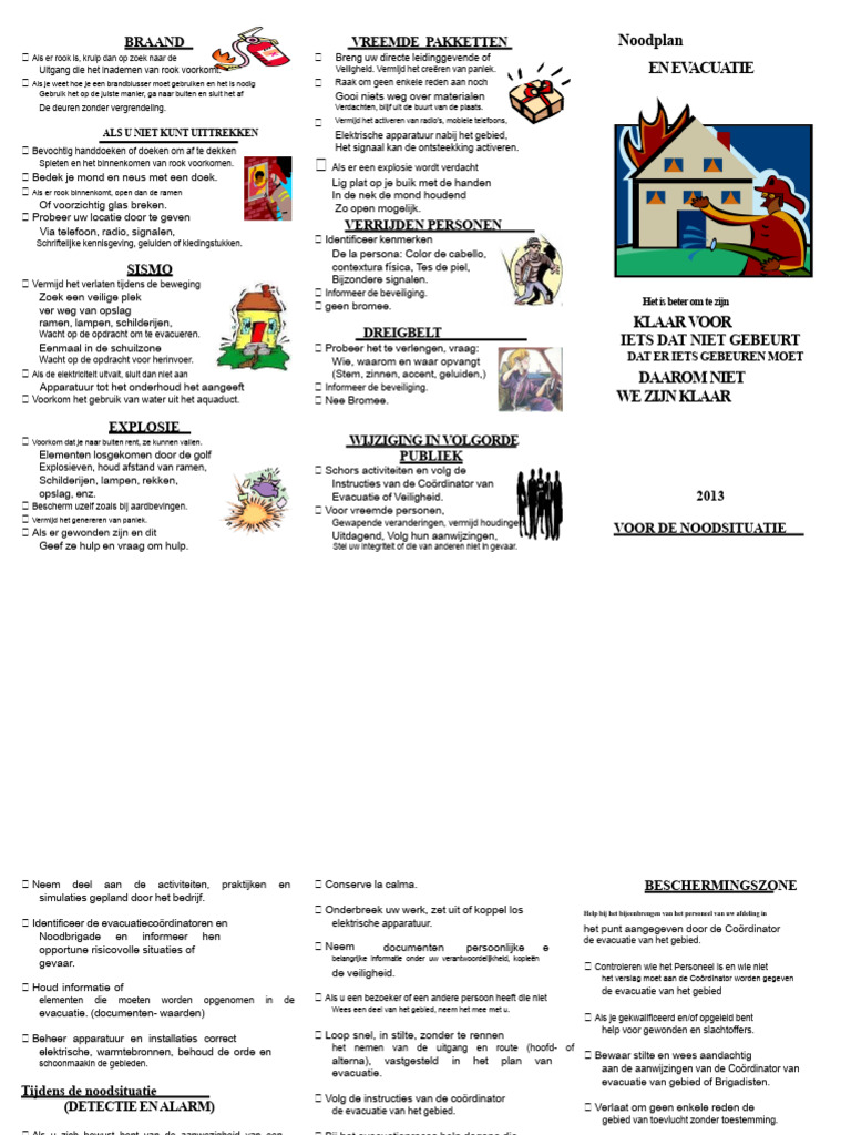166851134 Brochure Noodplan en Evacuatie | PDF
