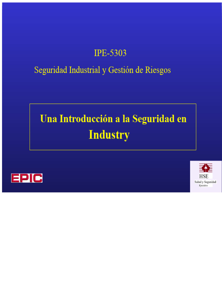 Seguridad Industrial y Gestión de Riesgos | PDF | Riesgo | Valores