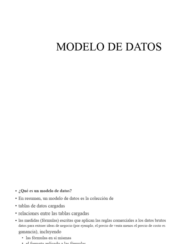 Introducción a Modelos de Datos en BI | PDF | Servidor SQL de Microsoft ...
