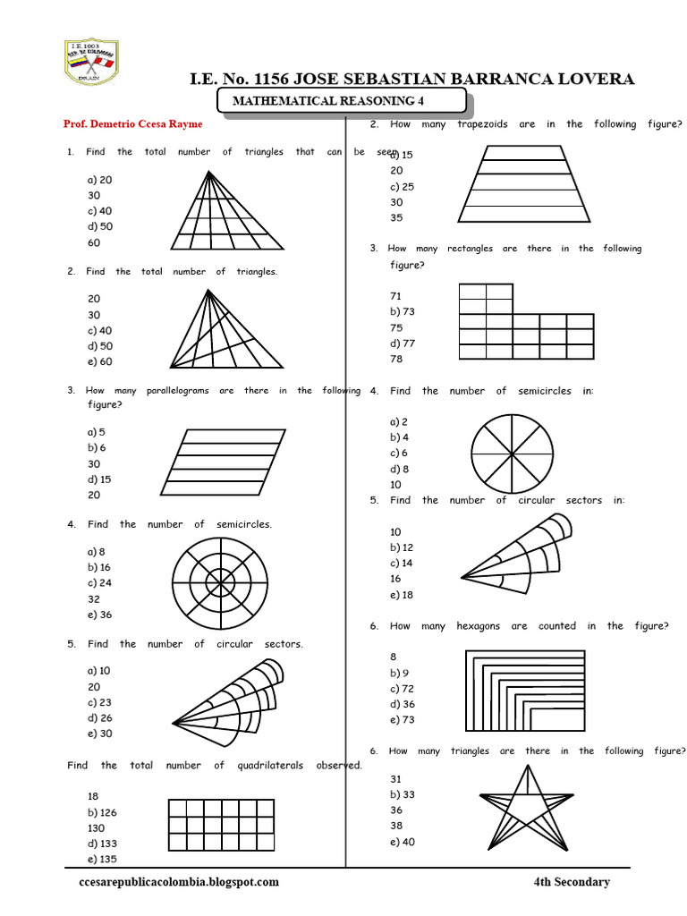 Proposed Problems On Counting Geometric Figures C4 - G3 Ccesa007 | PDF ...