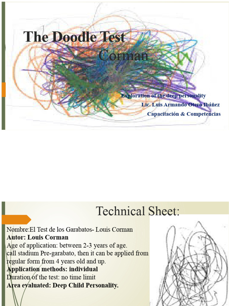The Louis Corman Scribble Test | PDF | Neurosis | Psychological Concepts