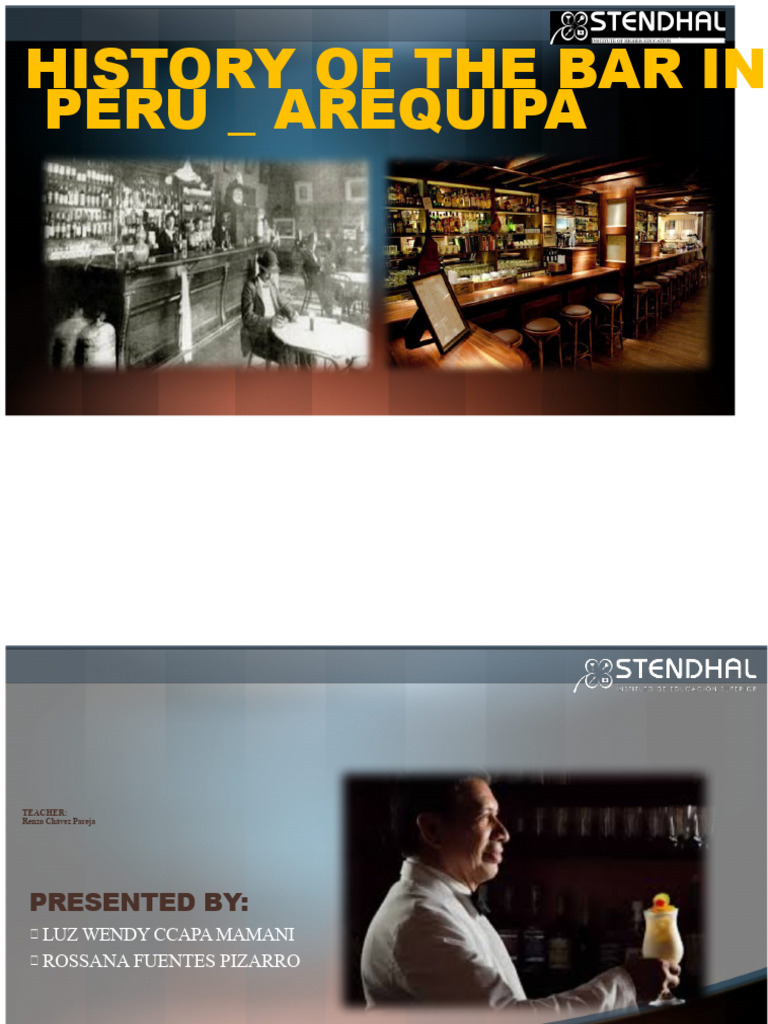 History of Bars in Arequipa, Peru | PDF | Bartender | Peru