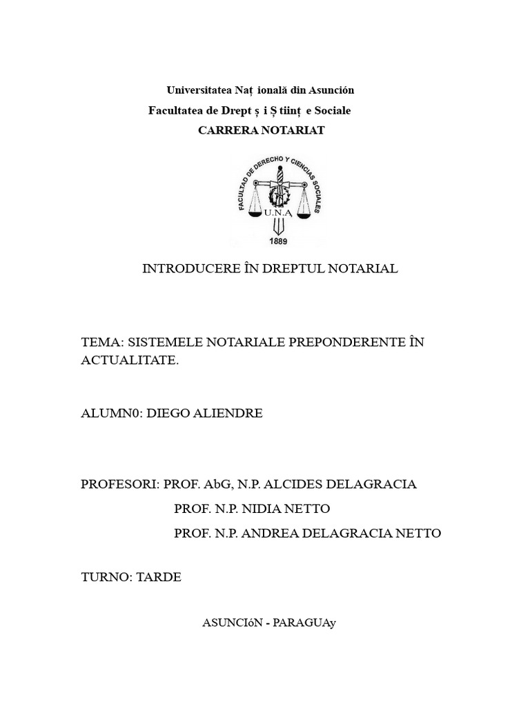Sisteme Notariale | PDF