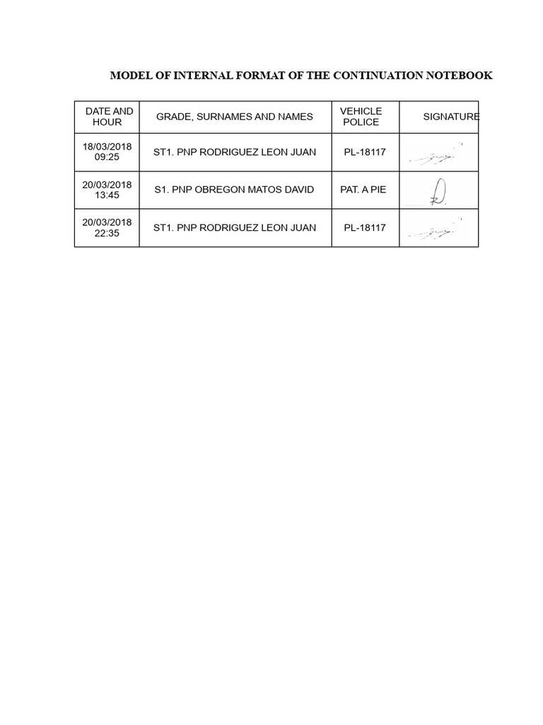 Internal Format Citizen Control Notebook | PDF
