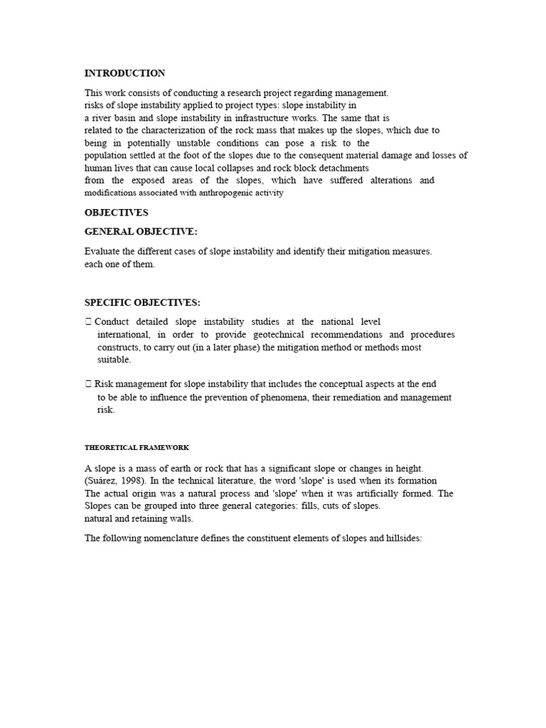 Slope Instability Risk Management Guide | PDF | Landslide | Risk
