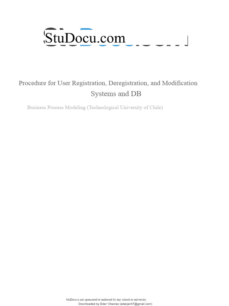 User Management Procedures for Systems | PDF | Databases | Password