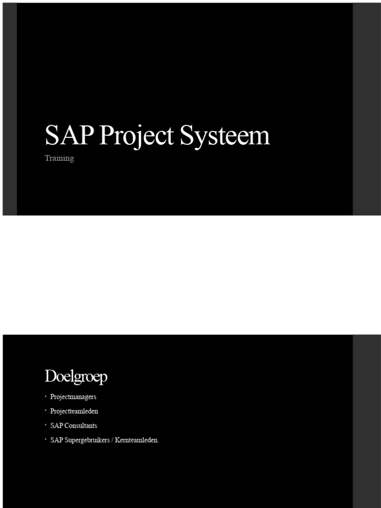 SAP Project Systeem | PDF