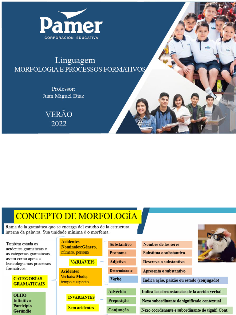 Morfologia e Processos Formativos da Língua | PDF | Palavra ...